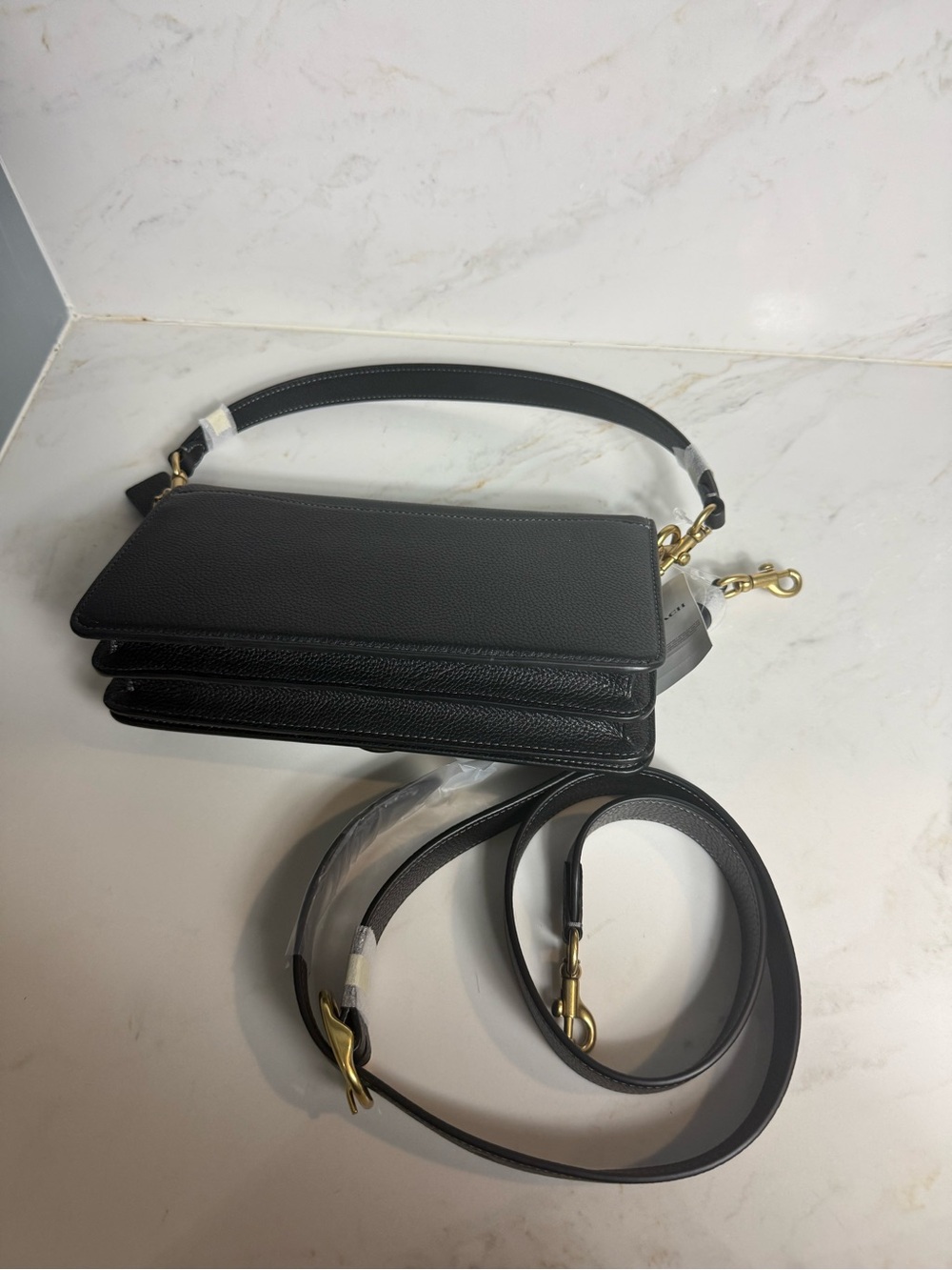 NWT COACH Tabby 26 Pebble Leather Gold Tone Shoulder Crossbody Bag - Picture 6 of 13